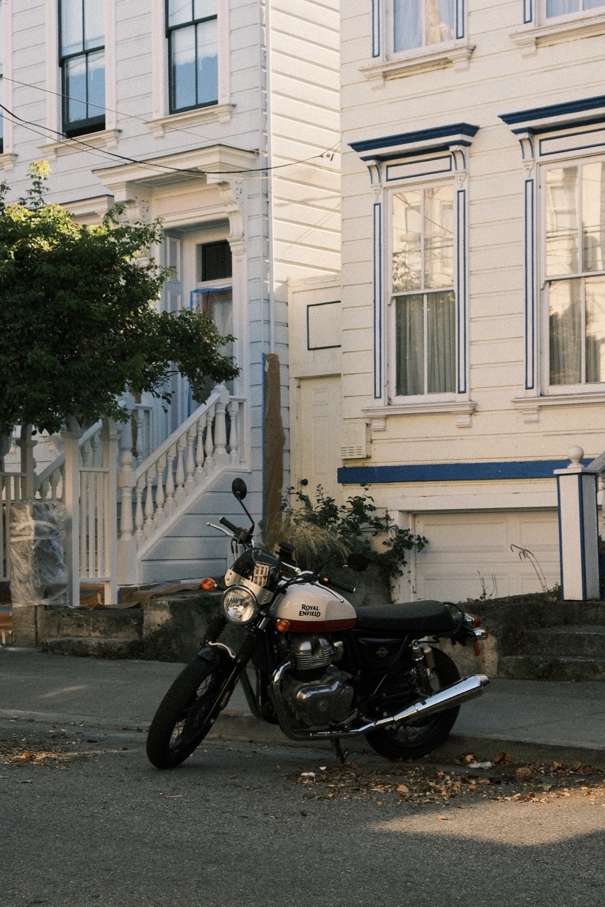 Motorcycle on a San Francisco street